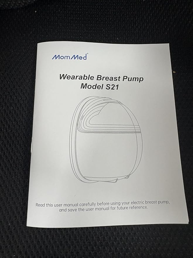 MomMed Wearable Breast Pump (Model S21) – Double Electric Hands-Free Breast Pump, Leak-Proof Design, 3 Modes (Stimulation, Expression, Auto) & 12 Vacuum Levels, Portable and Quiet, Gray, 2Pack