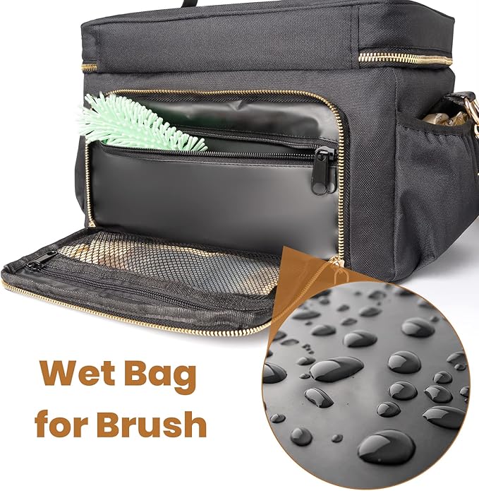 Breast Pump Bag - Pumping Tote Bag Compatible with Spectra S1 S2 Gold, Medela, and More, Stylish and Functional for Busy Moms, with Built-in Cooler