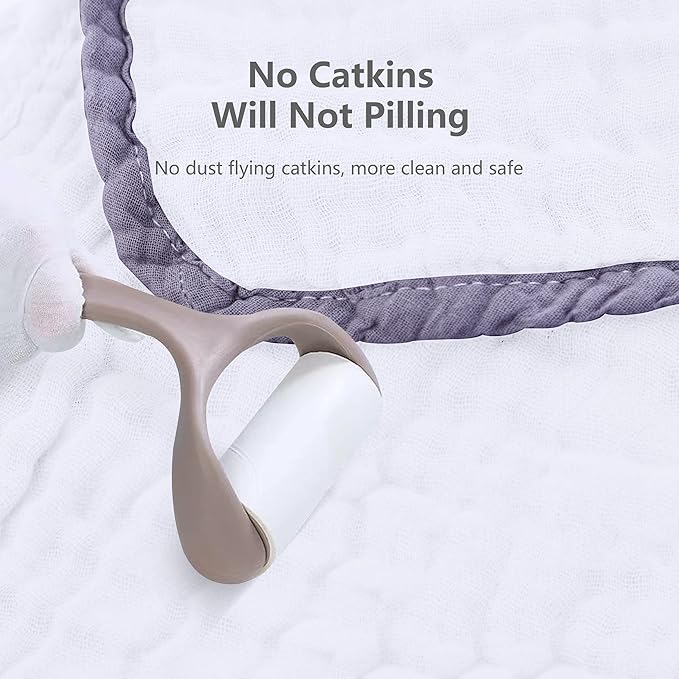 SWEET DOLPHIN 12 Pack Muslin Burp Cloths Large 100% Cotton Hand Washcloths for Baby - Baby Essentials Extra Absorbent and Soft Boys & Girls Milk Spit Up Rags for Newborn Registry - Grey Trim, 20" X10"