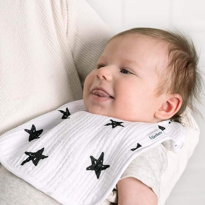 Gerber Unisex Baby Muslin 8 Pack Drooling Bibs