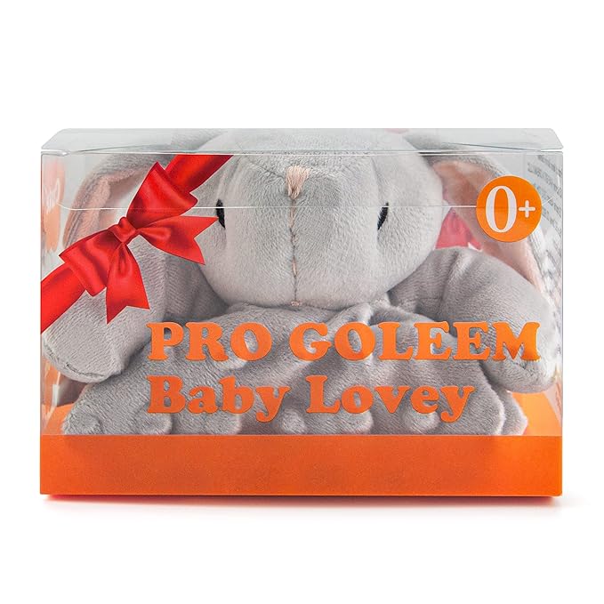 Pro Goleem Loveys for Babies - Soft Security Blanket Baby Snuggle Toy Newborn Stuffed Animals Baby Gifts for Boys and Girls, Grey Bunny 16 Inch