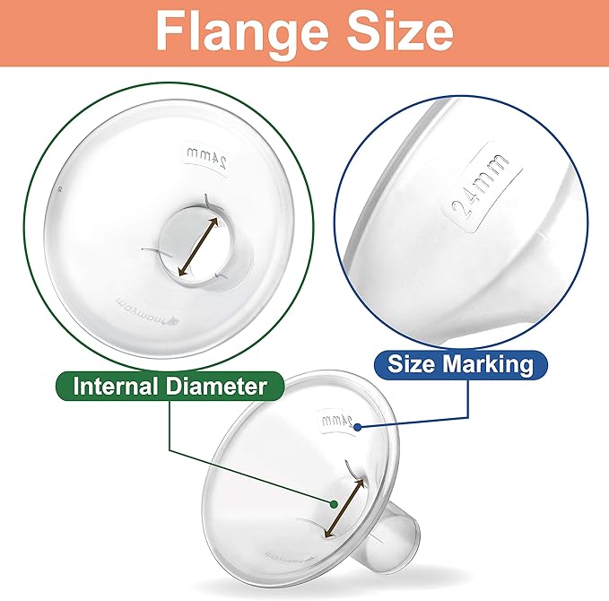 Maymom Breast Pump Kit Compatible with Medela Pump in Style Advanced Pump; 2xTwo-Piece 24mm Breastshield, 2 Valve, 4 Membrane, 2 Replacement Tubing; Replacement Part for Medela Shield, Valve