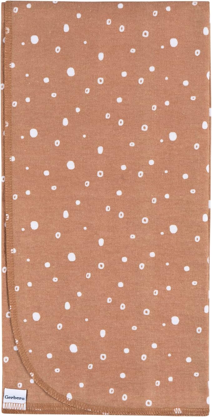 Gerber Unisex Baby 100% Cotton Flannel Receiving Blankets 30x30 Inches (Pack of 4), Boho Rainbow, One Size