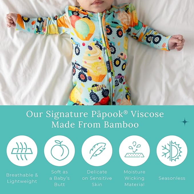 Posh Peanut Convertible Baby Sleepers - Girls Footless Baby Pajamas with 2 Way Zipper for Easy Diaper Changes