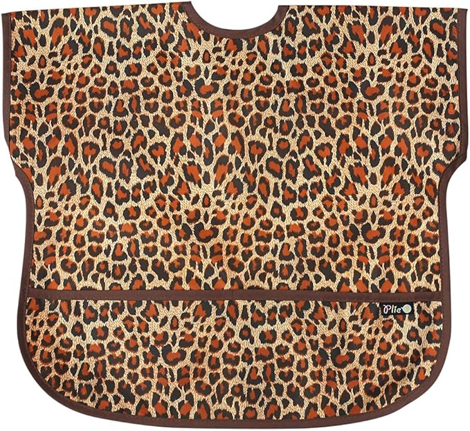 Short Sleeve Waterproof Bib for Toddlers – Feeding Apron for Mealtime, Daycare, Self-Feeding & Messy Play, Baby Bib