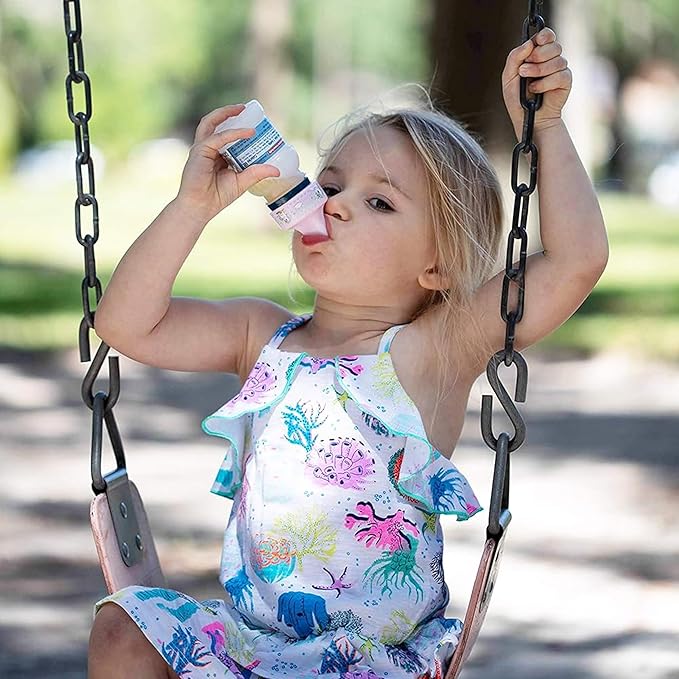 Refresh-a-Baby Reusable Bottle Top Spout Adapter – Reusable, Easily Convert Any Bottle into a Spill-Proof Sippy – Perfect for Travel & Everyday Use, BPA-Free, Dishwasher Safe - Pack of 2 (Baby Pink)