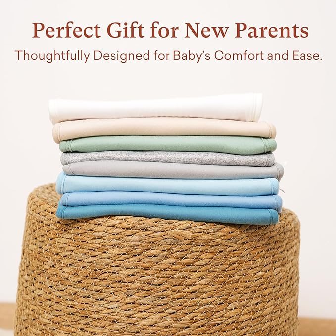 Baby Burp Cloths, Soft & Absorbent Burping Clothes for Newborns and Infants, Baby Boys and Girls (8 Pack)