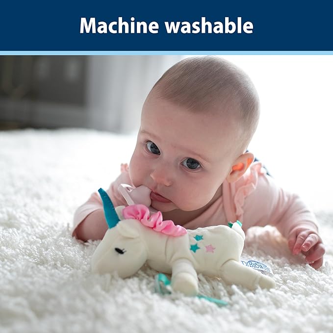 Dr. Brown’s Natural Flow Anti-Colic Options+Narrow 8oz/250mL Baby Bottle + Lovey Gift Set with Level 1 Slow Flow Nipples, Pink