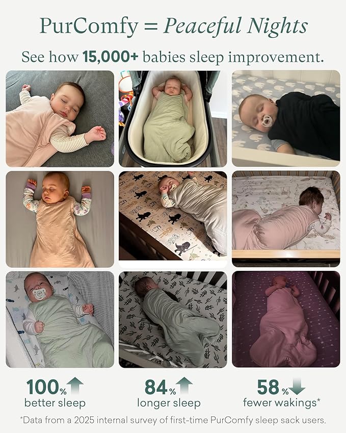 PurComfy Supersoft Sleep Sack 0.5 TOG, Premium Bamboo Viscose Sleeping Bag Thin Baby Wearable Blanket 2-Way Zipper Sleep Sack