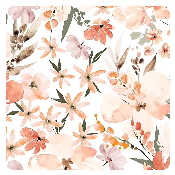 BapronBaby Peachy Dreams Bapron - No Neck Tie Safer Bib for Baby & Toddler - Soft Waterproof Stain Resistant - Machine Washable - Sz Preschool 3-5yrs