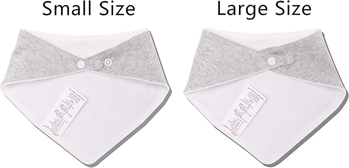 JN&LULU 3 Pack Newborn Baby Bibs Bandana Drool Bibs for Drooling Cotton Baby Gifts