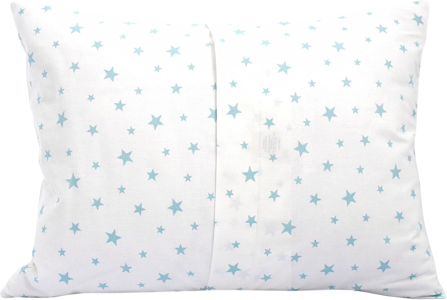 13x18 Pillowcase Children - Star Pillow Case Kids, Toddler Star Pillowcase Cotton, Girl Boys Pillow Cases, Travel Pillow Case Cover - Green Stars