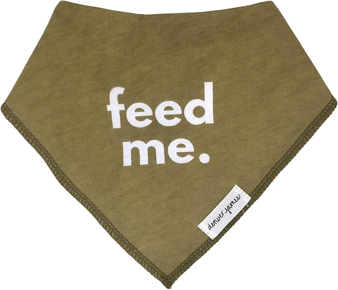 Denver James Bandana Feeding Drool Baby Bib I Soft Organic Cotton I Fleece Back