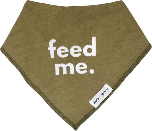 Denver James Bandana Feeding Drool Baby Bib I Soft Organic Cotton I Fleece Back