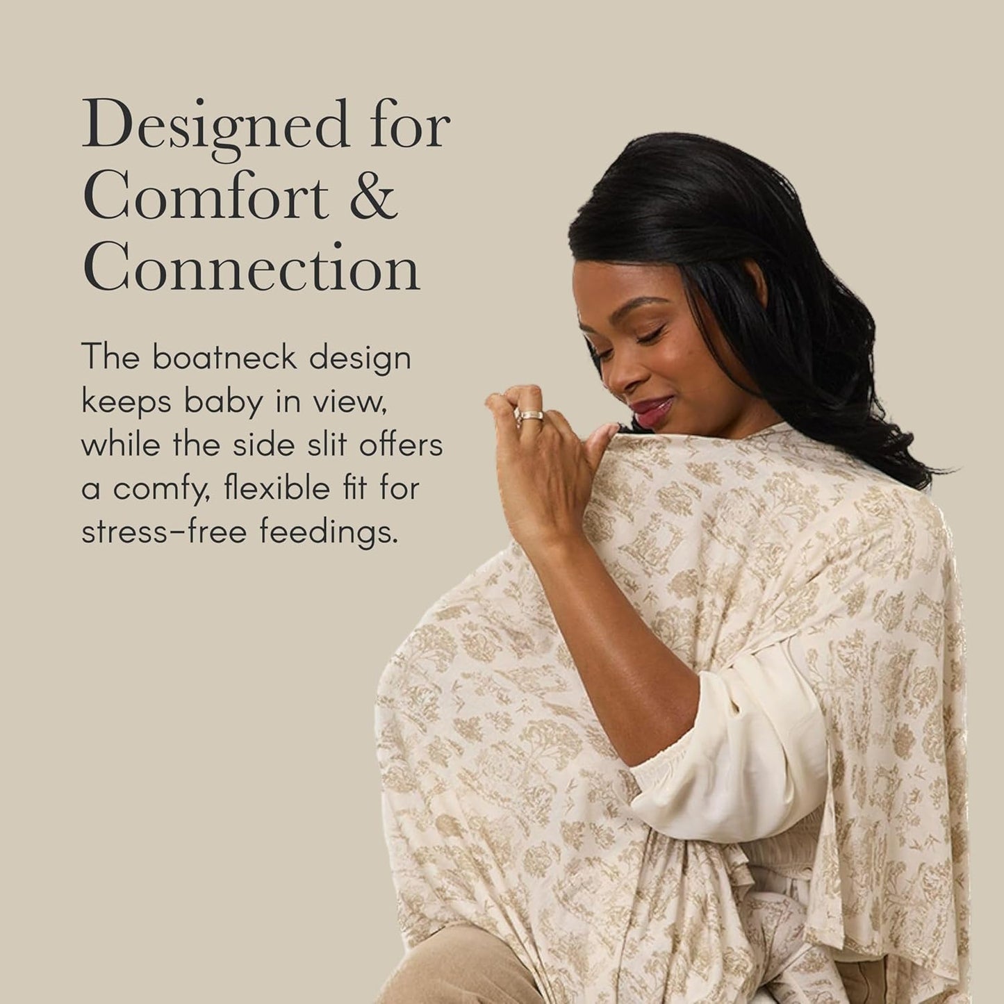 Solly Baby Nursing Cover, Ultra-Breathable, Lightweight Breastfeeding Cover-Up, Buttery-Soft Fabric, Universal Fit, Postpartum Essentials, Newborn Must Haves, Basil