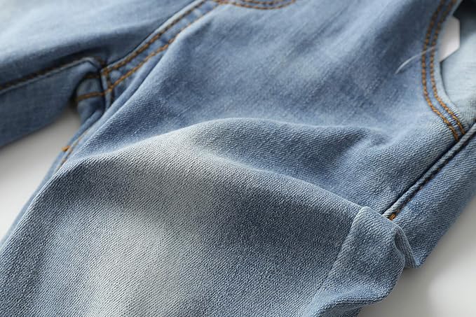 KIDSCOOL SPACE Baby Toddler 2 Buttons Adjustable Straps Fashion Jean Overall