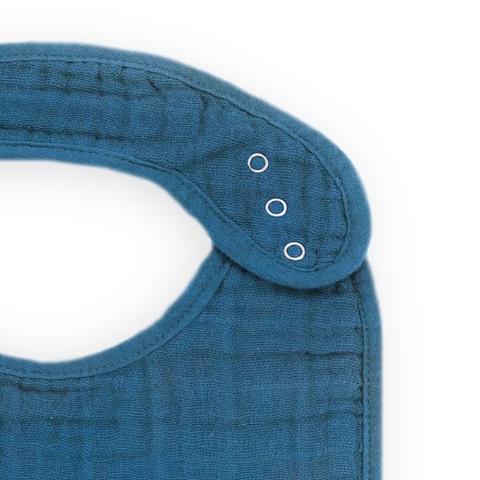 Little Unicorn Premium Classic Bib 3 pack | Adjustable as baby grows | Soft fabric on skin | Great for first time eaters (Dino Friends 2)