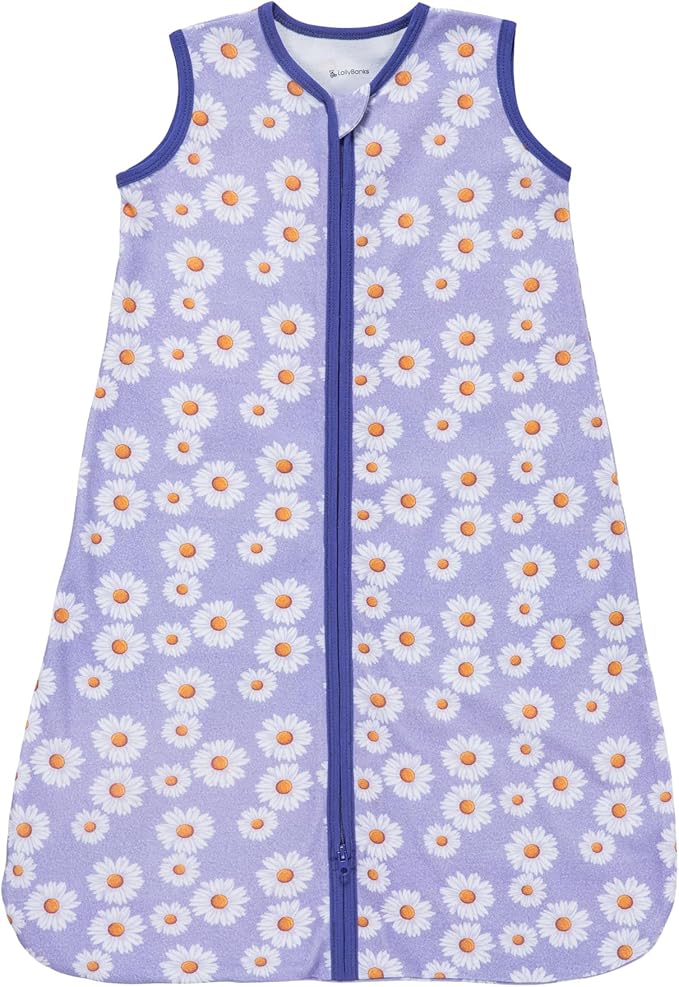 LollyBanks Baby Sleep Sack, 100% Cotton Wearable Blanket 2-Way Zipper Sleep Sacks
