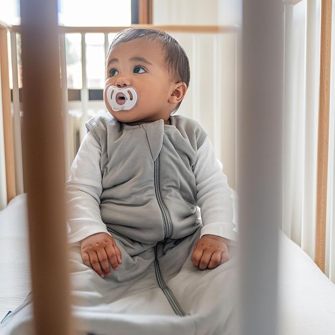 HALO Sleepsack Supersoft Wearable Blanket, Viscose Made from Bamboo, Sleeping Bag for Babies, 1.5 TOG, 6 – 12 Months, Medium, Storm Grey