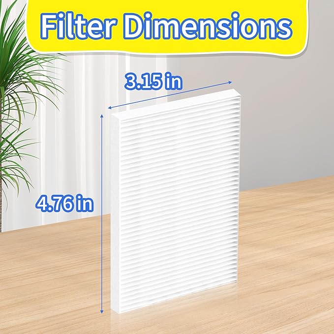 6 Pack HEPA Filter Replacement, Compatible with Momcozy Kleanpal Pro Baby Bottle Washer, 99.97% Effective Filtration for Baby Bottle Washer and Dryer, Premium Air Filters