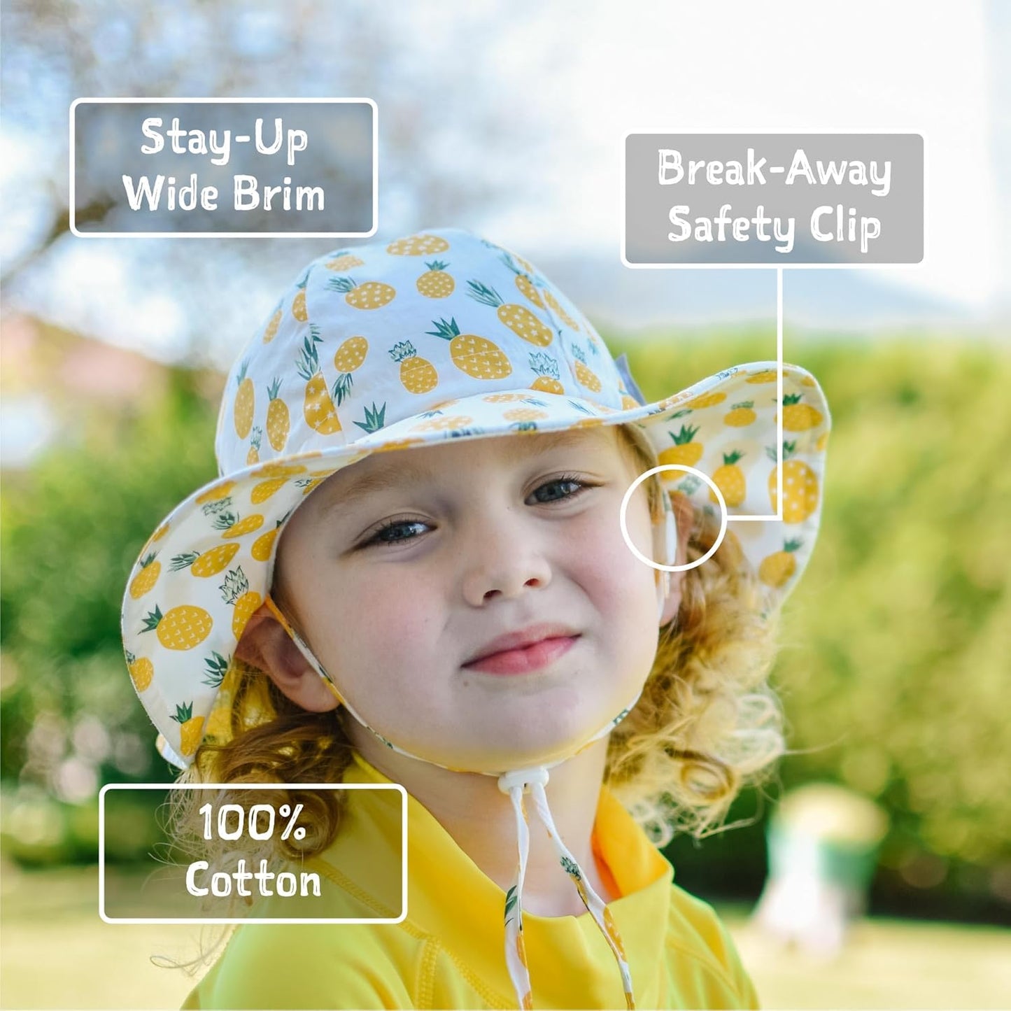 JAN & JUL Adjustable Cotton Floppy Sun Hat with 50+ UPF Protection for Boys