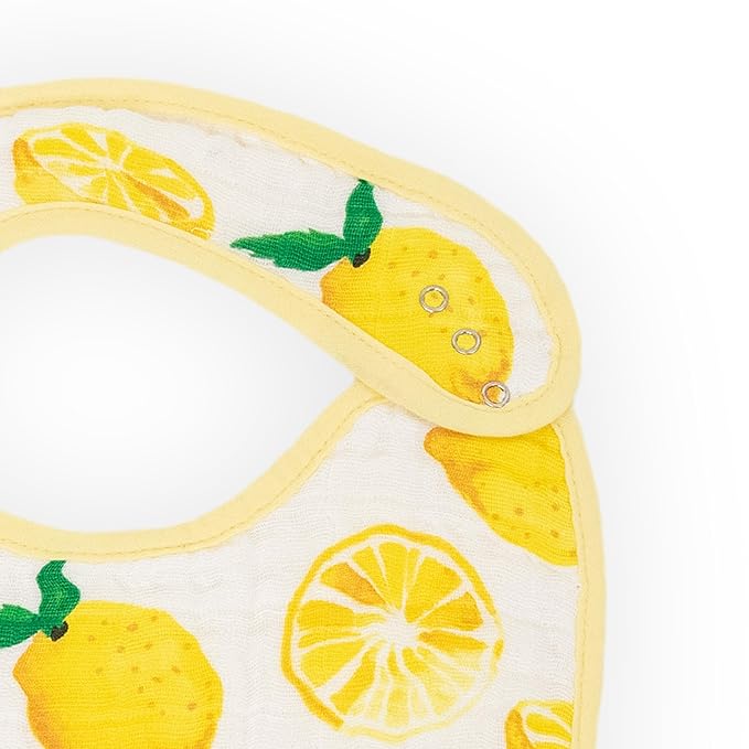 Little Unicorn Premium Classic Bib 3 pack | Adjustable as baby grows | Soft fabric on skin | Great for first time eaters (Berry Lemonade)