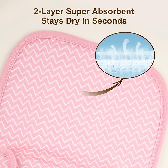 Baby Bibs Soft and Absorbent Organic Cotton Bandana Drool Bibs Set for Boys Girls Newborn 0-36 Months