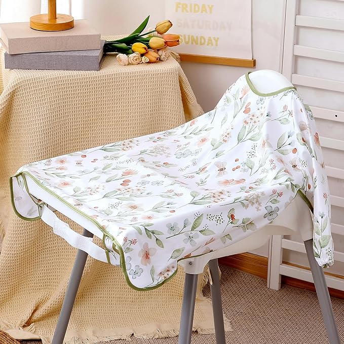 Happy Flute Long Sleeve Baby Bib-Mess Proof Baby Feeding Bibs with Adjustable Design for Babies during Eating or Highchair