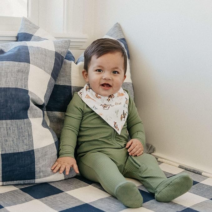 Copper Pearl Baby Bandana Drool Bibs for Drooling and Teething 4 Pack Gift Set Boone