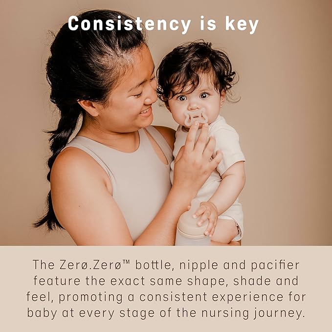 Suavinex Zero Zero Newborn Starter Set Small Anti Colic Baby Bottle + Pacifier, No 1 Spanish Baby Bottle Brand, Minimizes Bottle Rejection & Nipple Confusion, Adaptable Flow - Medium