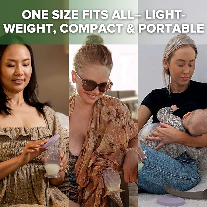 haakaa Silicone Breast Pump & Silicone Cap (Lavender) 5oz/150ml, Gen.2