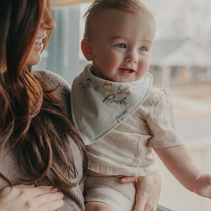Copper Pearl Baby Bandana Drool Bibs for Drooling and Teething 6 Pack Gift Set Winnie The Pooh