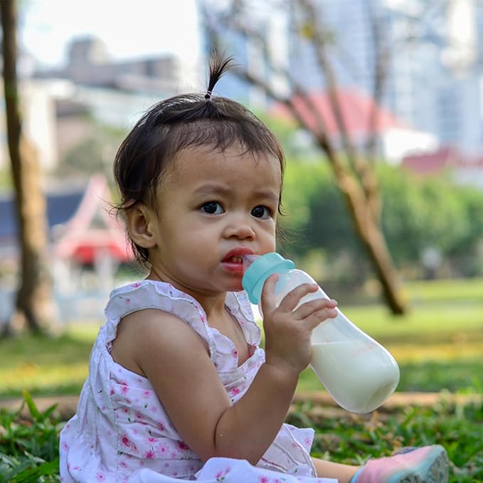 Refresh-a-Baby Reusable Bottle Top Nipple Adapter – Instantly Convert Any Bottle into a Sippy with Soft Silicone Nipples – Ideal for On-The-Go Feeding, BPA-Free, & Easy to Clean Pack of 2 (Baby Blue)