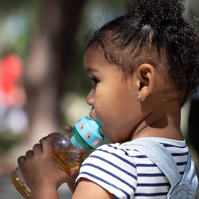 Refresh-a-Baby Reusable Bottle Top Nipple Adapter – Instantly Convert Any Bottle into a Sippy with Soft Silicone Nipples – Ideal for On-the-Go Feeding, BPA-Free, & Easy to Clean Pack of 2 (Llama)