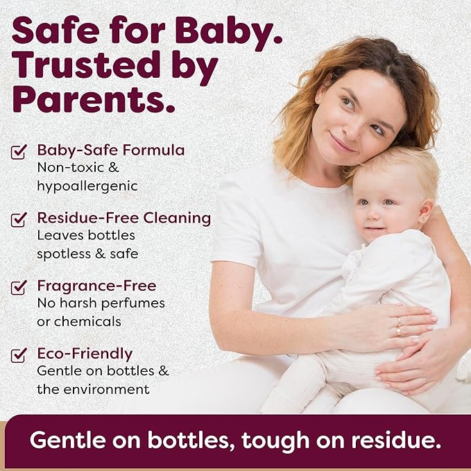 KOOLAMom Baby Bottle Washer Detergent Tablets For Momcozy Baby Breeza & All Bottle Washers - Removes Milk Film & Odor - Non-Toxic, Fragrance-Free Cleaner for Bottles & Pump Parts - 120 Count