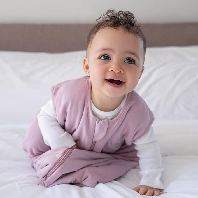 HALO SuperSoft Bamboo Wearable Blanket 1.5 TOG – Buttery Soft, Plush Baby Sleep Sack for Newborns, Infants & Toddlers, Hip-Healthy Design, Machine Washable, 0-6 Months, Small, Mauve