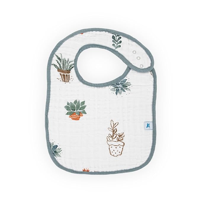 Little Unicorn Premium Classic Bib 3 pack | Adjustable as baby grows | Soft fabric on skin | Great for first time eaters (Bison)