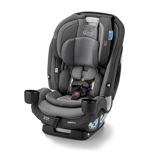 Graco SlimFit3 LX 3-in-1 Slim Car Seat, Rear Facing, Forward Facing to Highback Booster Car Seat, Kunningham