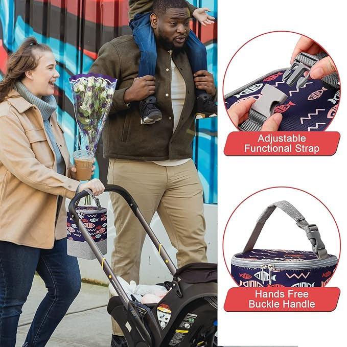 Accmor Breastmilk Cooler Bag, Baby Bottle Cooler Bags, Insulated Bottle Cooler Tote Bags On The Go, Fits 4 Large 8oz Bottles, for Nursing Mom Daycare Travel