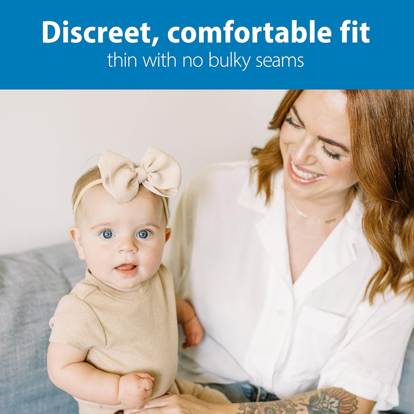 Dr. Brown's Reusable Breast Pads for Breastfeeding, Washable Nursing Pads with Laundry Bag, Day & Night Absorption, 8 Count