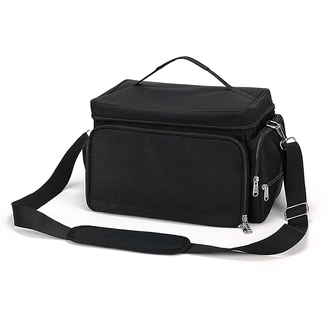 Breast Pump Bag Compatible with Spectra S1 and S2, Breast Pump Carrying Bag with Waterproof Mat Breast Pump Storage Bag for Essentials and Accessories, Black