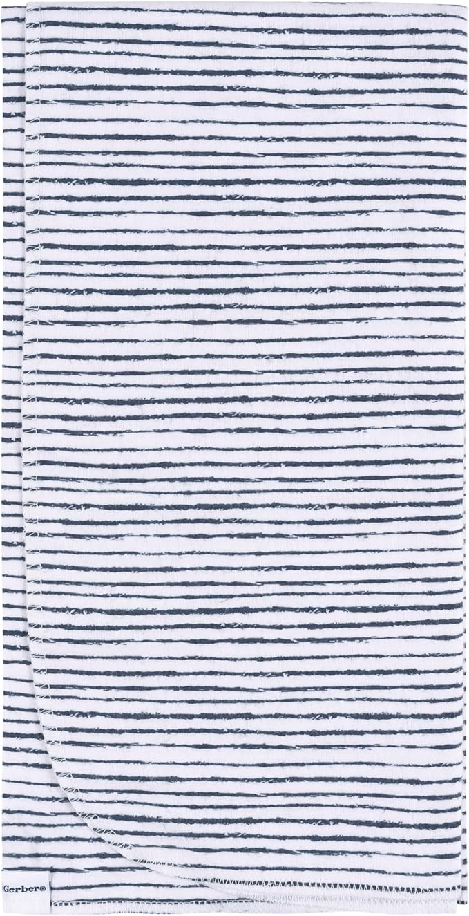 Gerber Unisex Baby 100% Cotton Flannel Receiving Blankets 30x30 Inches (Pack of 4), Dino Time, One Size