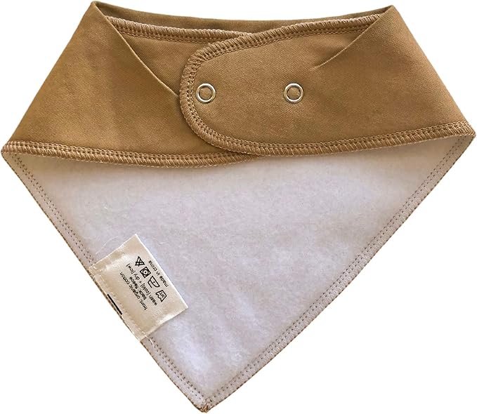 Denver James Bandana Feeding Drool Baby Bib I Soft Organic Cotton I Fleece Back
