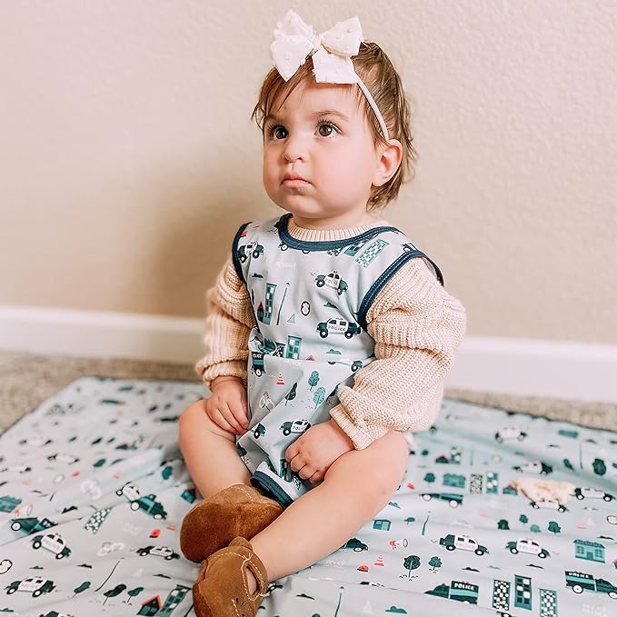 BapronBaby Be Brave - Police Patrol Bapron - No Neck Tie Safer Bib for Baby & Toddler - Soft Waterproof Stain Resistant - Machine Washable - Sz Preschool 3-5yrs