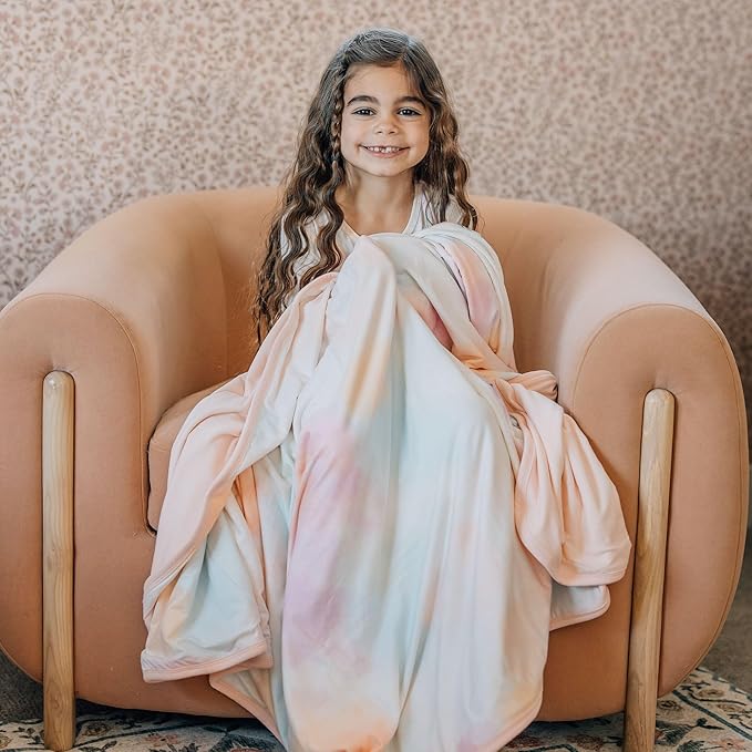 Copper Pearl Large Premium Knit Baby 3 Layer Stretchy Quilt Blanket Nova