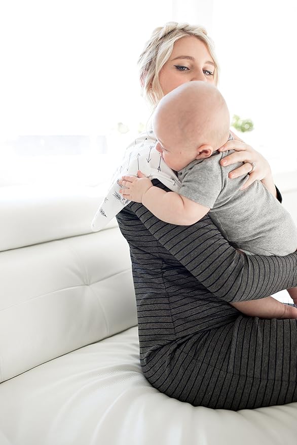 Copper Pearl Premium Baby Burp Cloths - 3-Pack Large Cotton Burp Cloths, Extra Soft Spit Up Rags with 3 Absorbent Layers, Perfect for Baby Boy Gifts (21" x 10" Size, Archer Set)