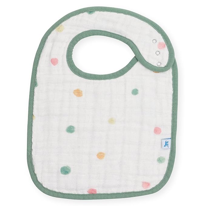 Little Unicorn Premium Classic Bib 3 pack | Adjustable as baby grows | Soft fabric on skin | Great for first time eaters (Party Animals)