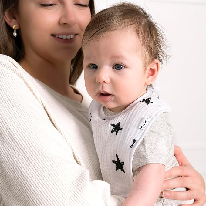 Gerber Unisex Baby Muslin 8 Pack Drooling Bibs