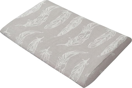 Nest Designs Toddler Pillow with Bamboo Viscose Pillowcase - Feather Grey, Medium