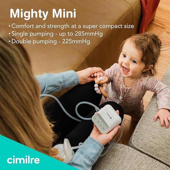 E1 Portable Breast Pump & Breast Milk Storage Bags Bundle – Compact Double Electric Pump with 120 Leak-Proof 7oz Bags for On-The-Go Pumping & Milk Storage